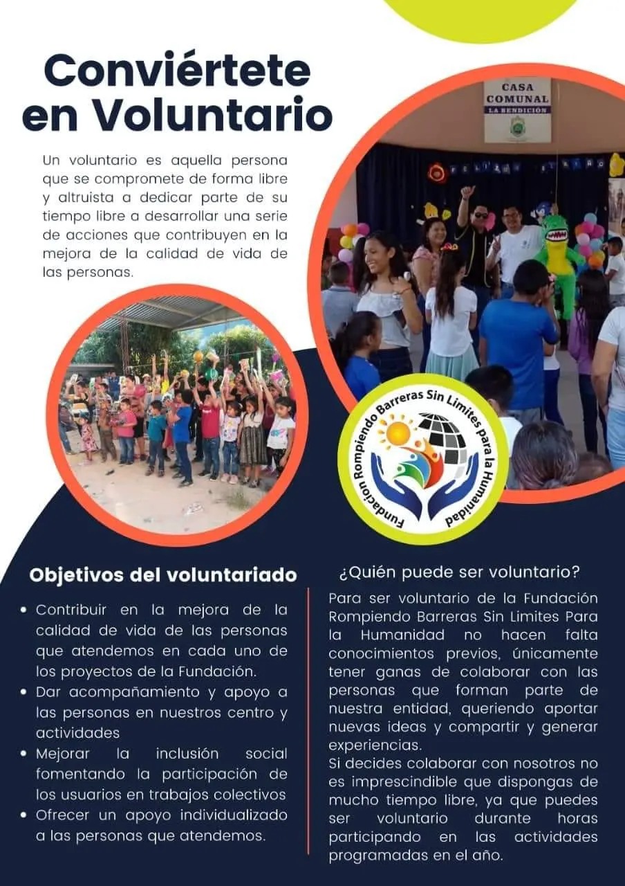 Imagen correspondiente al voluntariado de fundacion rompiendo barreras sin limite para la humanidad